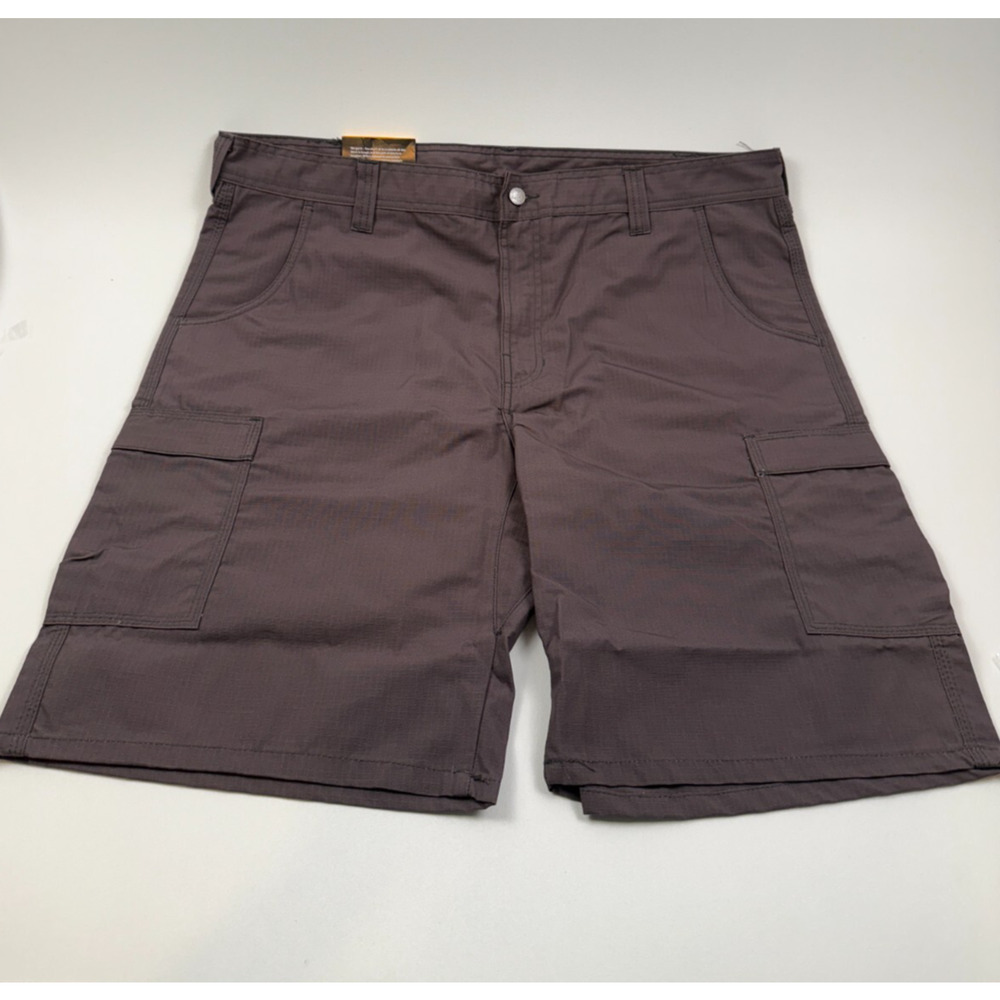 Berne Workwear Men Cotton Stretch Ripstop Cargo Short Brown Size 42 NWT